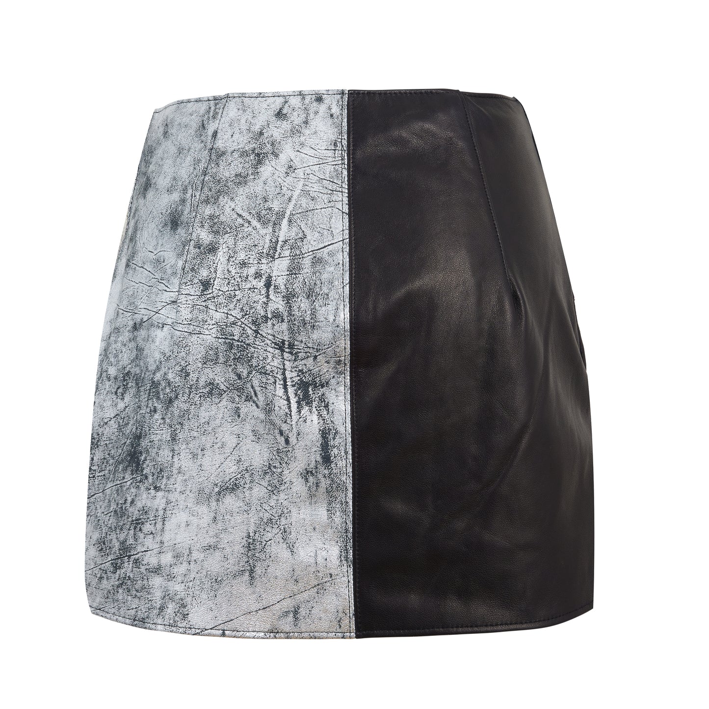 1 of 1 FOUR PANEL LEATHER SKIRT