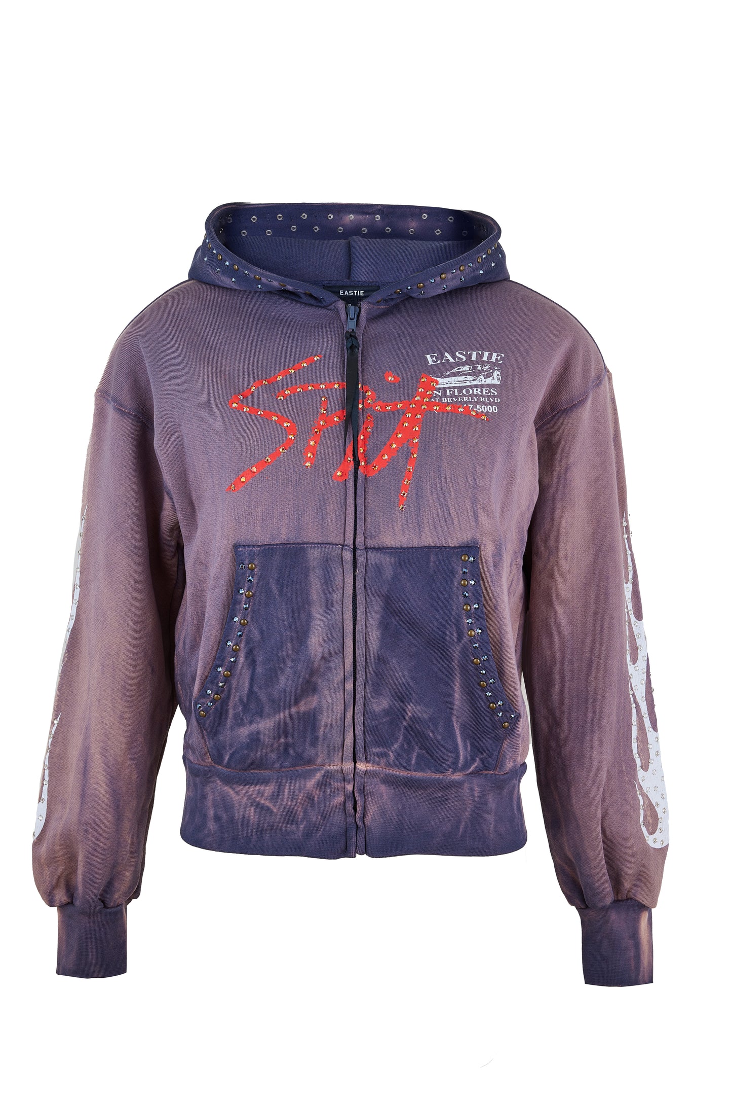 SPIT SOUVENIR ZIP HOODIE