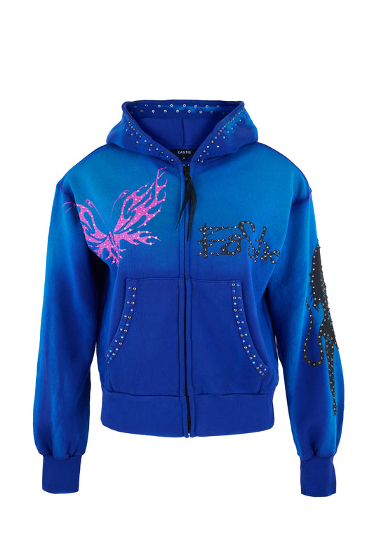 BUTTERFLY SOUVENIR ZIP HOODIE